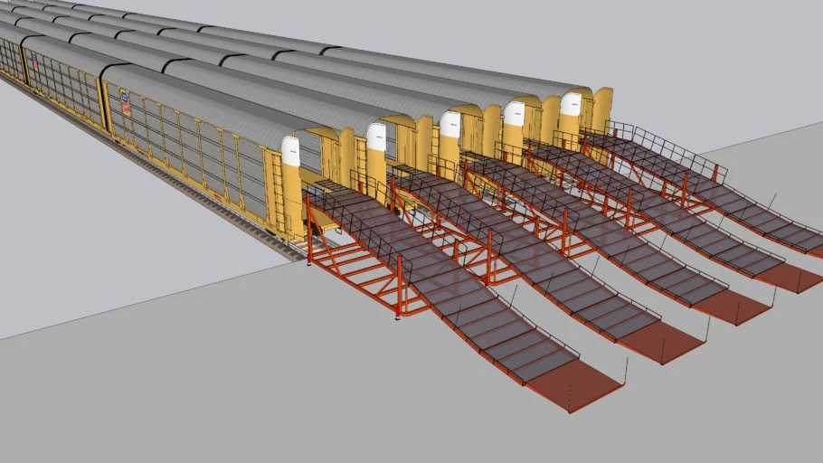 Auto-rack with ramp