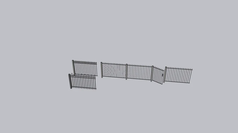 6' Steel fence