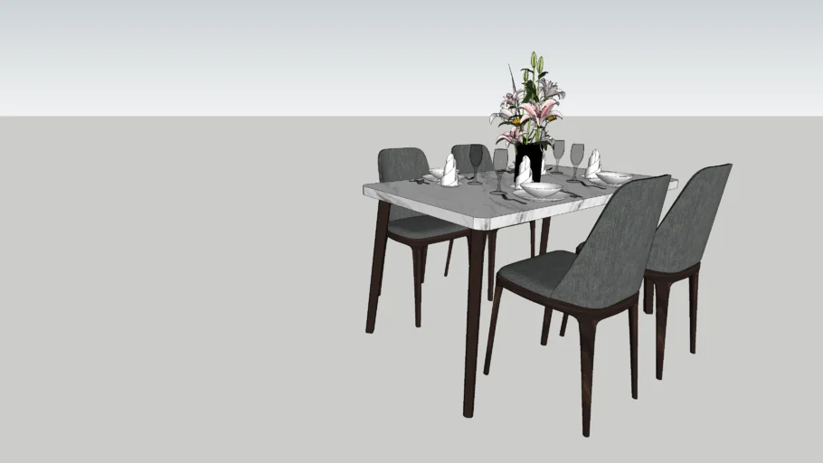set meja makan dining table