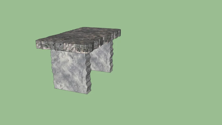 old stone table