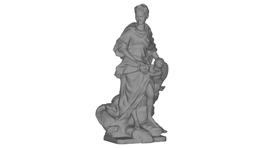 Demeter with Child (possibly Triptolemus) – Nữ thần Demeter với đứa trẻ.