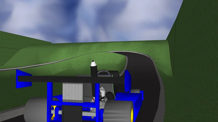 Go-Kart + Smooth Landscape & Road