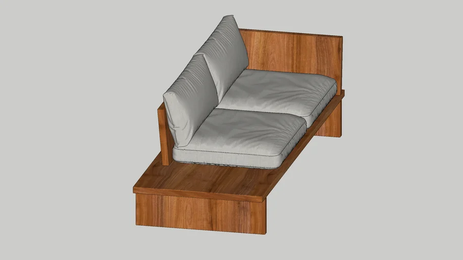 Sofa madeira demolicao