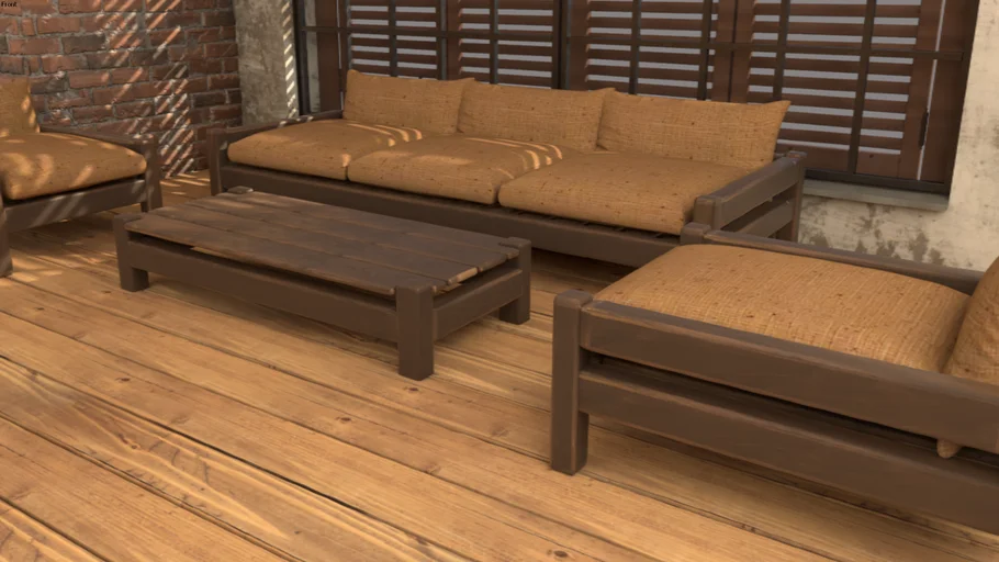rustic living set set living rustico