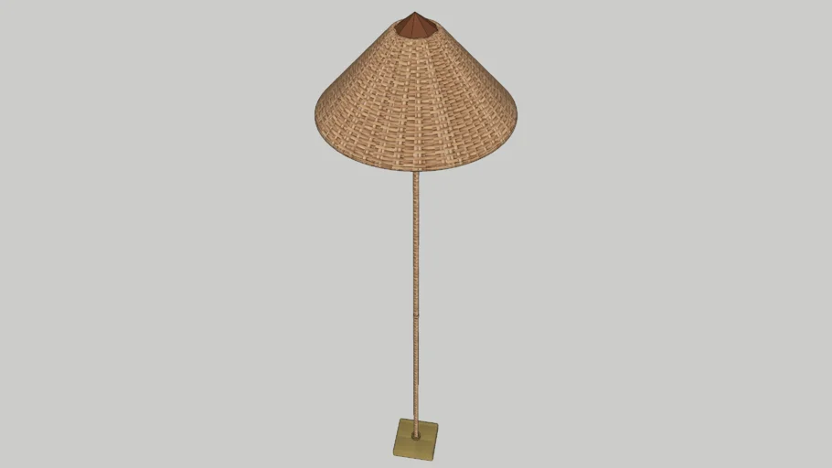 Arteriors Rattan Terrace Floor Lamp