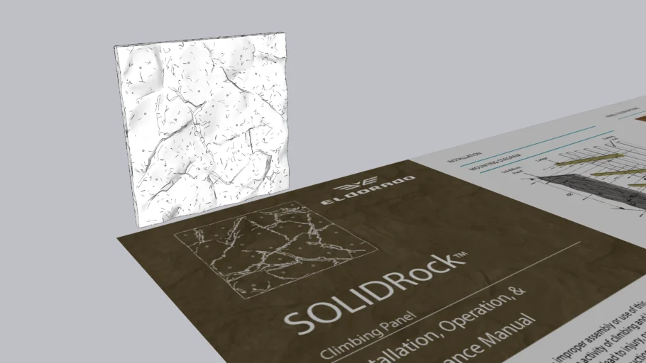 SOLIDRock Panel by Eldorado Climbing Walls