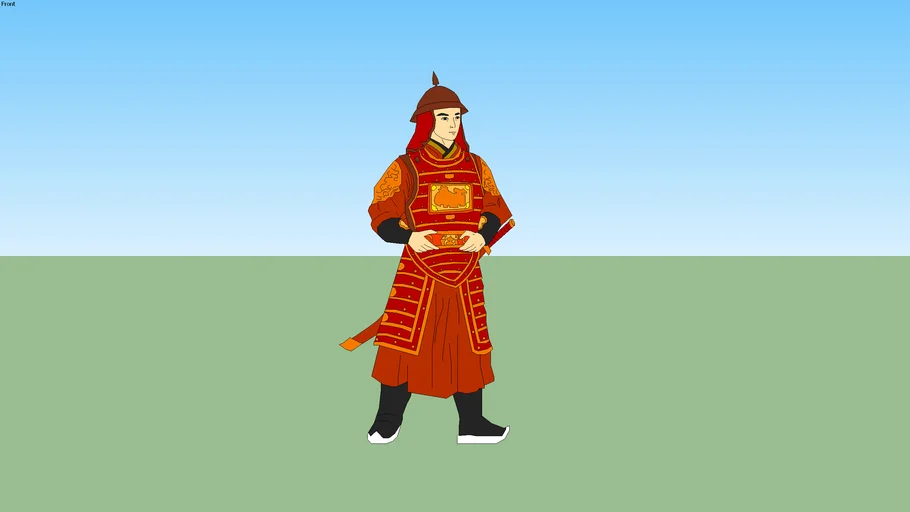 2d Vietnamese Warrior - Trần Dynasty