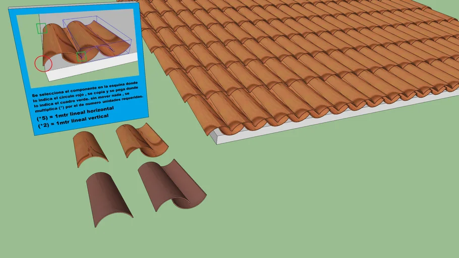 techo teja española modelo 2017