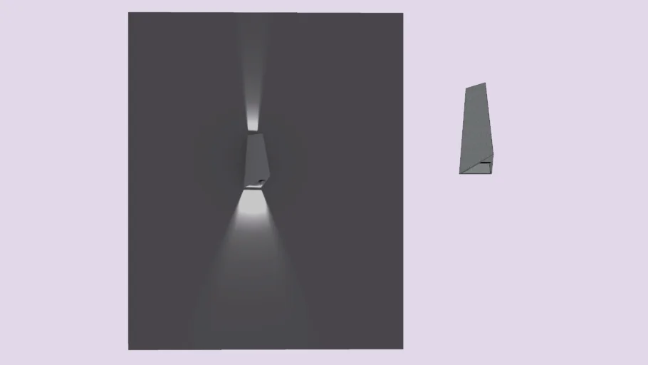 X-WAVE Wall Brushed Stainless Light  (White)