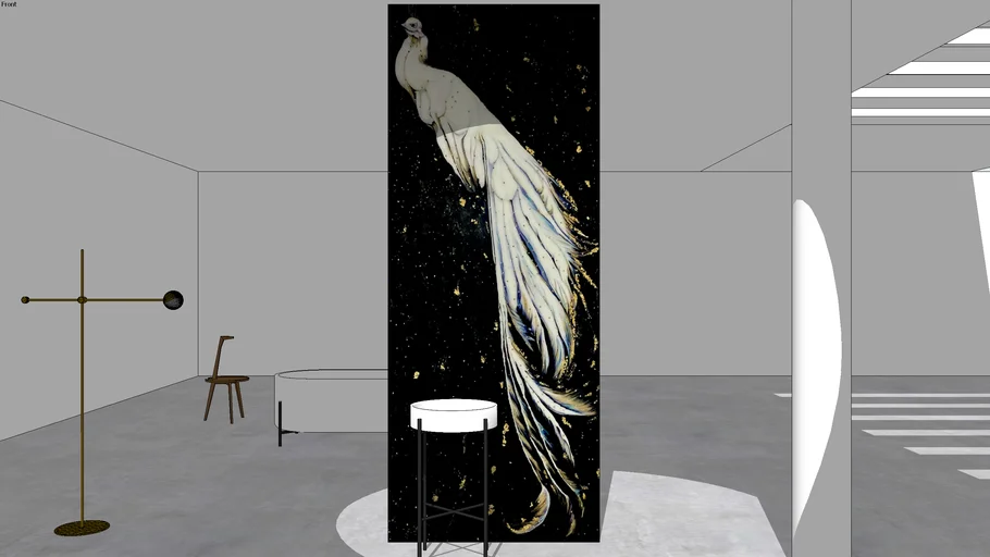 Peacock in space