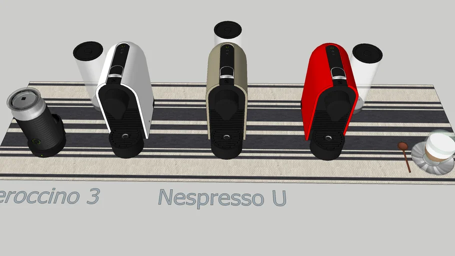 Nespresso U and Aeroccino 3