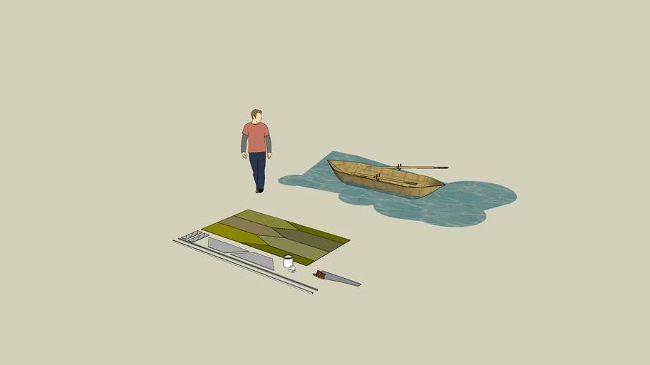 1-Sheet Plywood Boat: PRISM