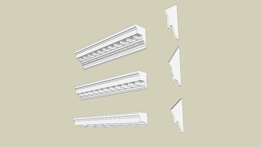 Williamsburg Inspired Cornices / Soffits - Profile Builder Friendly