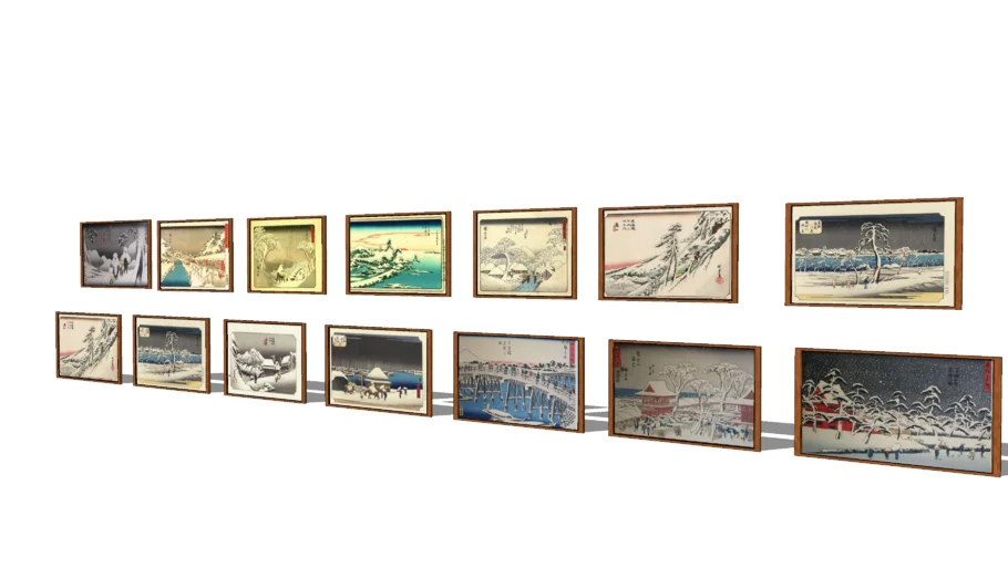 Japanese stamps (winter version)