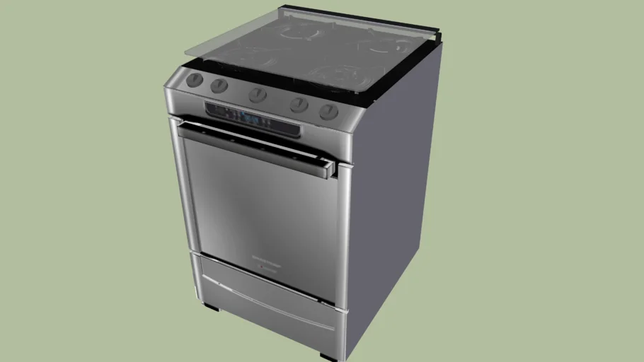 Fogão 4 bocas inox (brastemp)