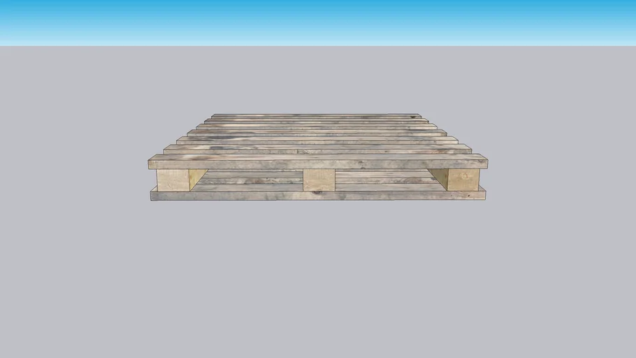 3D Wood Pallet