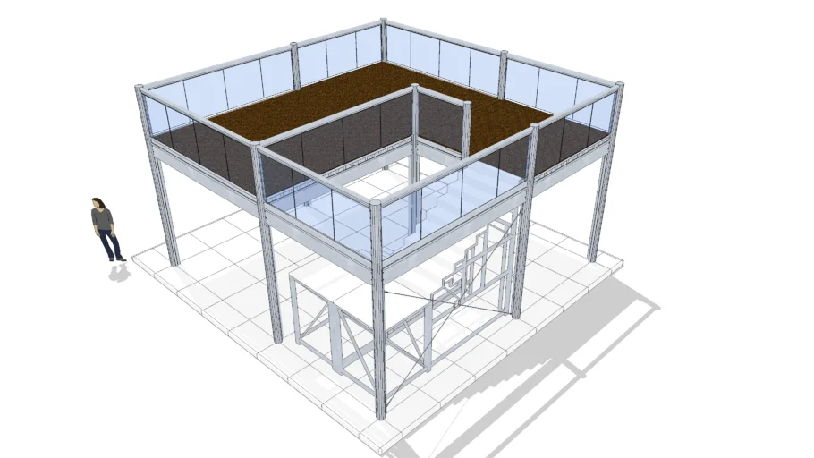 MEZZANINE 7x7_"U" STAIRS 