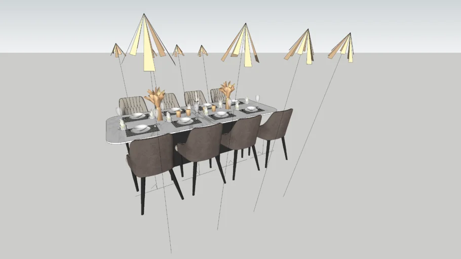set meja makan dining table