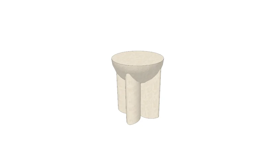 West Elm Monti Lava Stone Side Table (14.5")