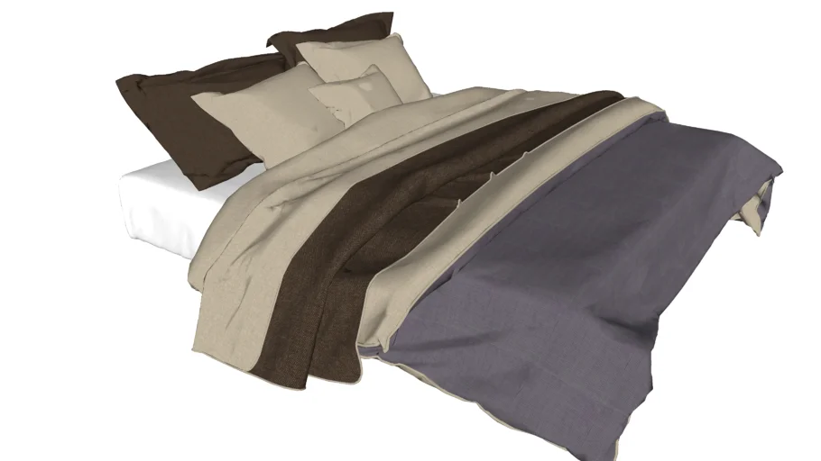 Bed, bedroom modern minimalist