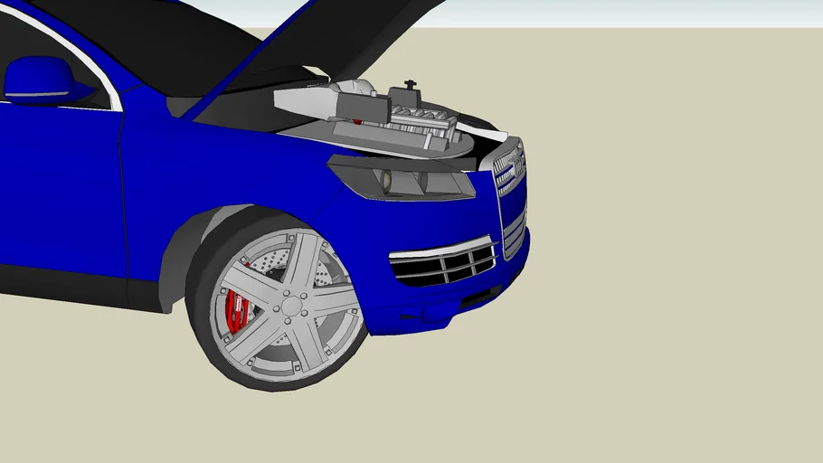 blue audi q7