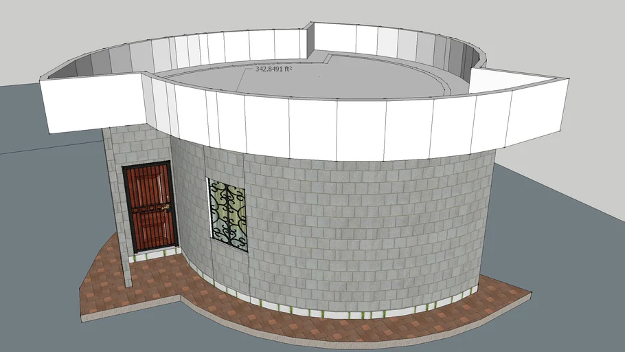 Farm house using GFRG panels - 343 sft 