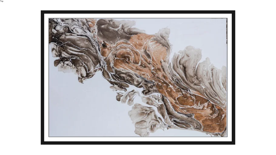 BROWN AND WHITE ABSTRACT ART