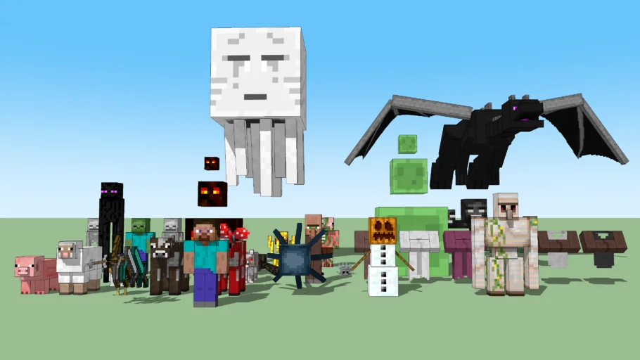 updated minecraft mobs all