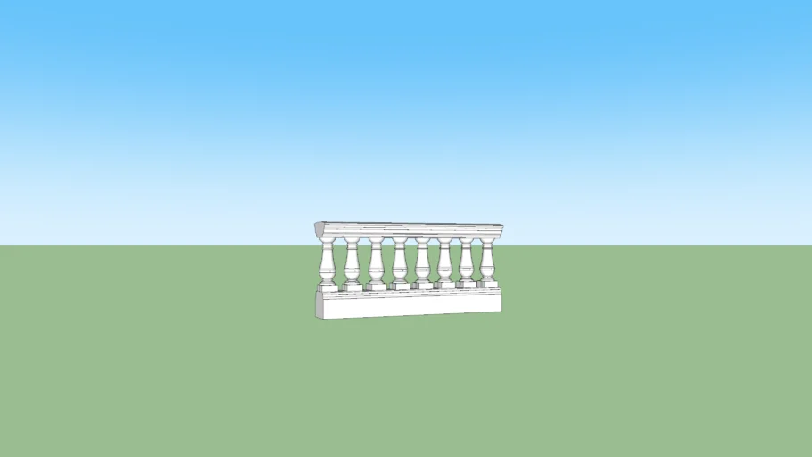 Balustrade section