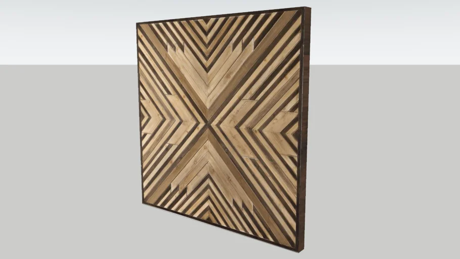 WOOD WALL ART GEOMETRIC