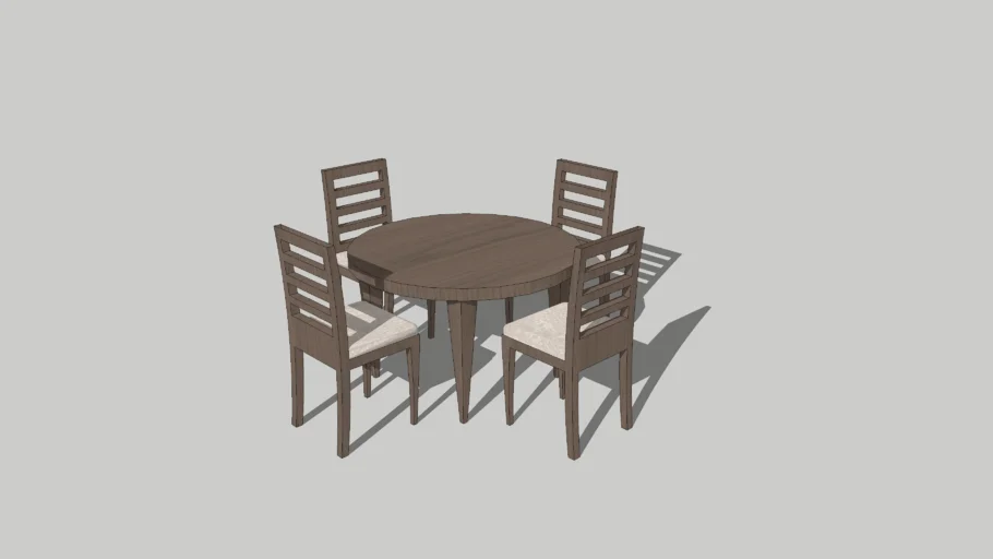 Simple Dining Table and Chairs