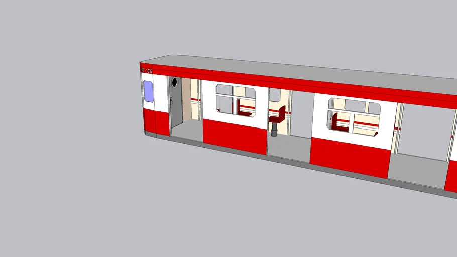 Metro Madrid tren (Serie Clasica 1000 tercera serie)