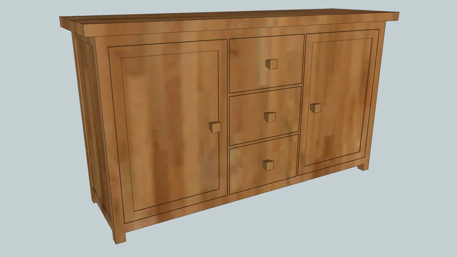 Wooden sideboard