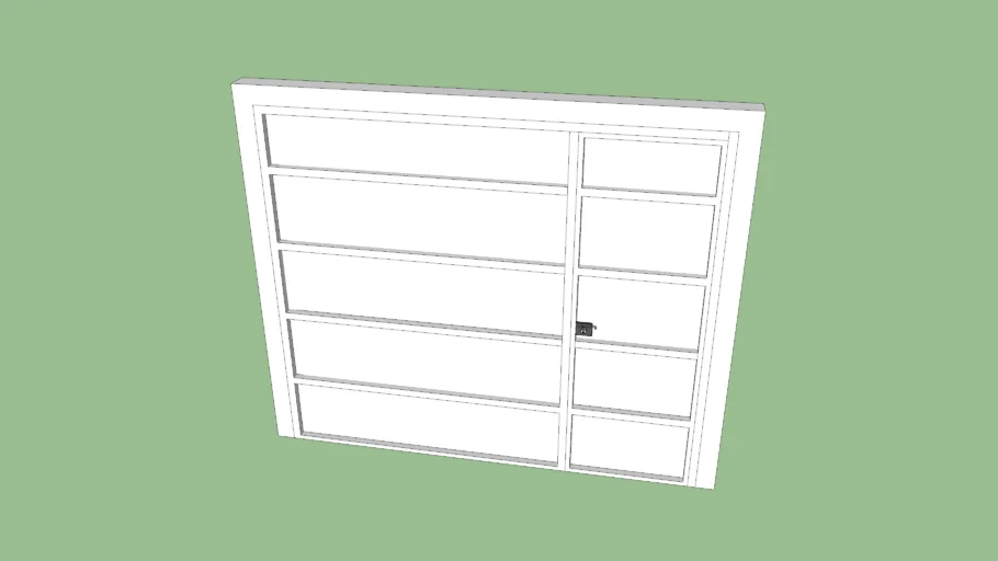 Portão Garagem Com Porta Auxiliar