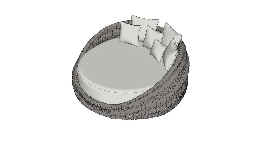 SIFAS KALIFE Bed rond White