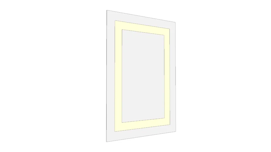 Plaza Large LED Mirror