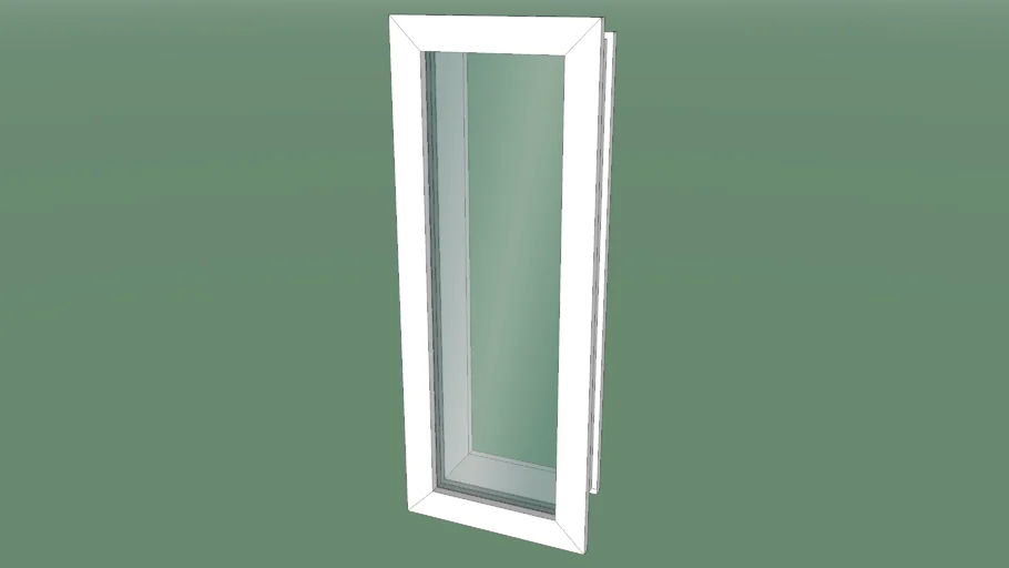 Fixed Detailed Window With Triple Glazing