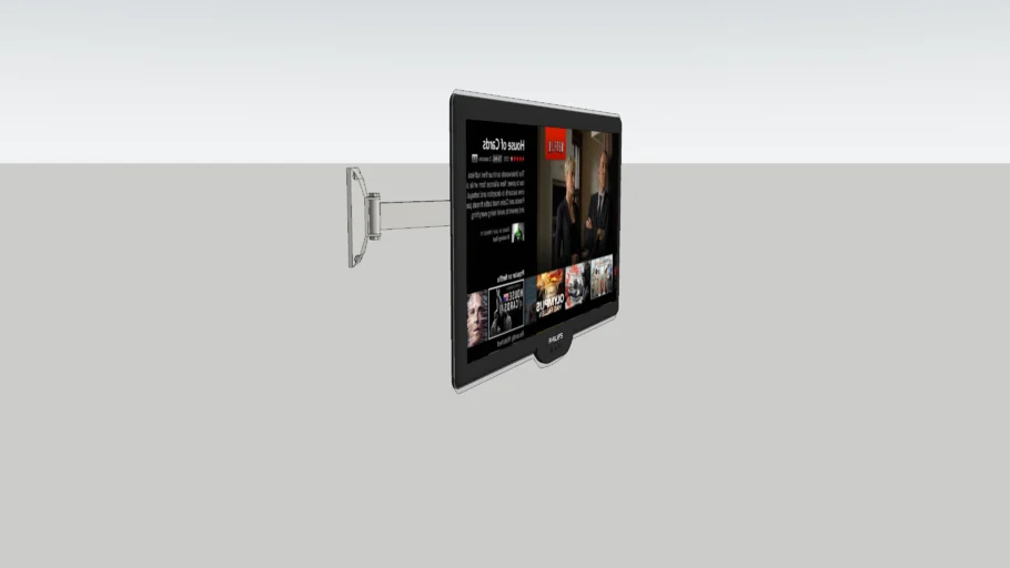 TV plana con soporte a pared