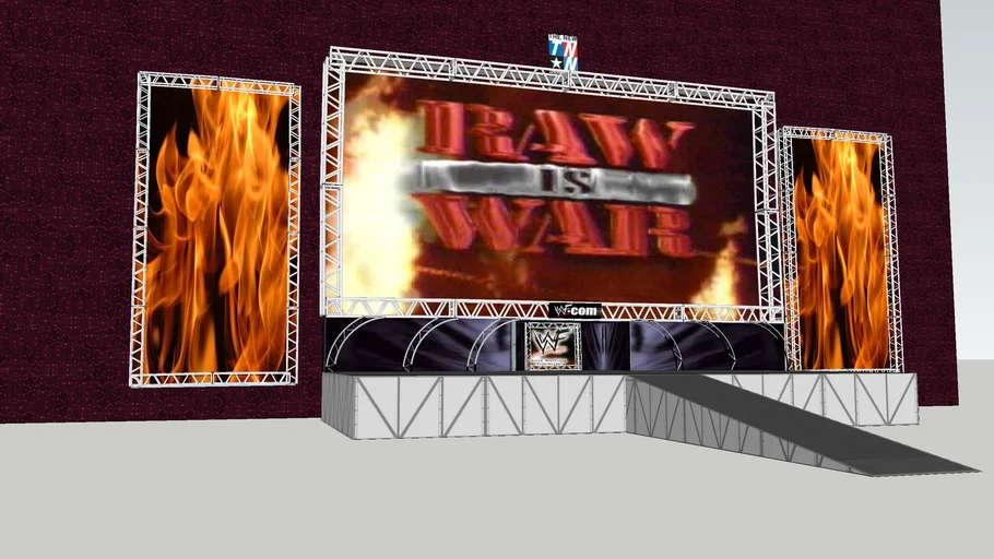 WWF Raw is War entrance stage
