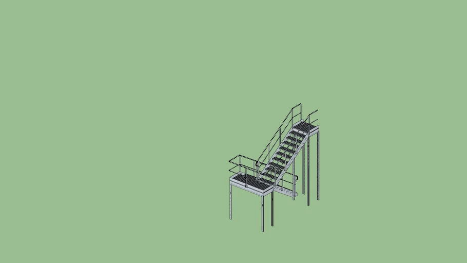Escalier double volée