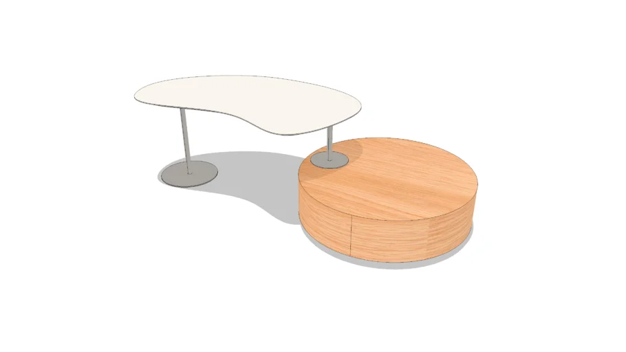 Mesa de Centro Plena 01 mesa orgânica - Ye Design