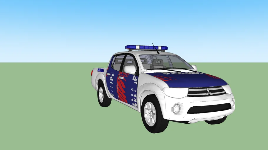 indonesian police car pick up