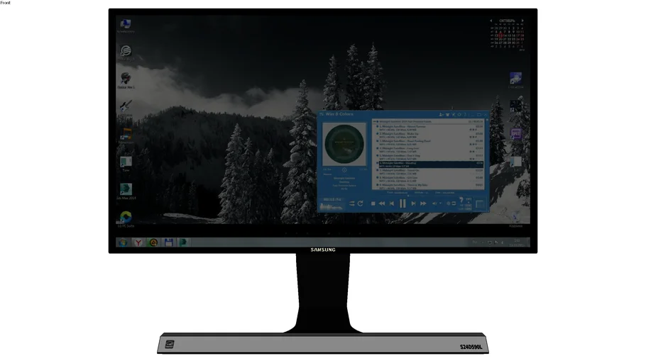 SAMSUNG Monitor S24D590PL 24 Inch - V-Ray