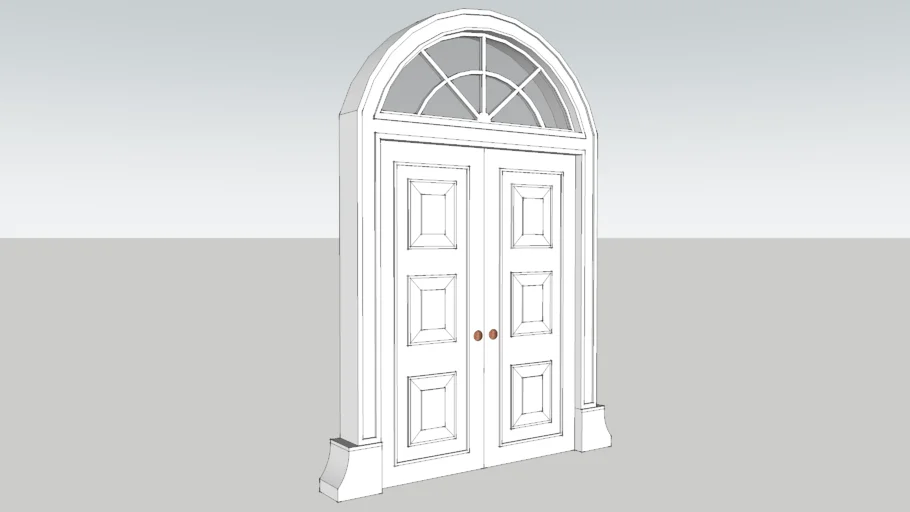 Arched Double Front Door