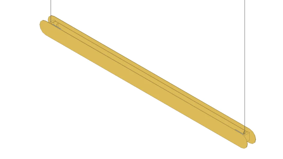 Pendente Barra Linear T8 120cm - Golden Art