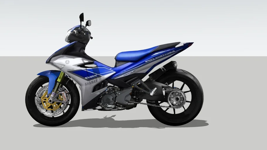 Yamaha mxking blue silver