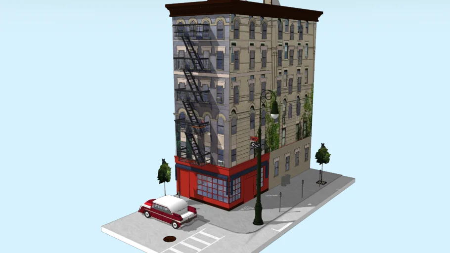 "F-r-i-e-n-d-s"  The Building As Seen From The Street!!