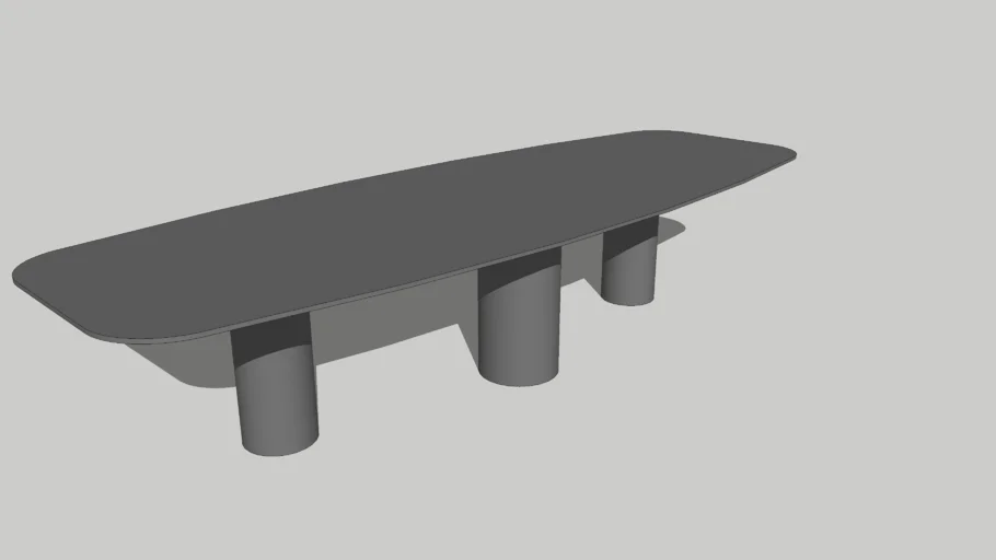 BOAT SHAPE DINING TABLE
