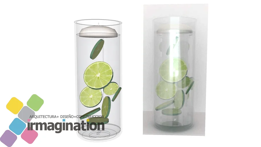 Water with Lemons (Tableware) - Virtual Staging