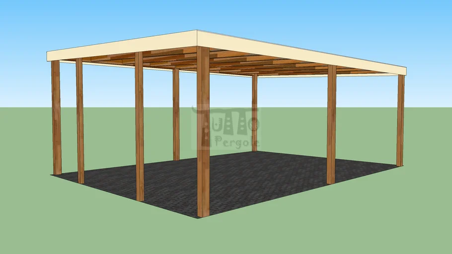 Progetto struttura 600 cm X 450 cm con telo di copertura in PVC